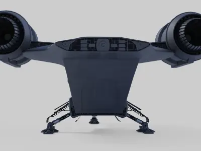 Razor Crest Low-poly 3D model