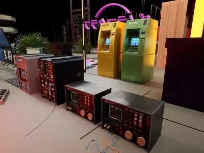 Interior Props Set 01 Low-poly 3D model