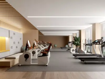 Cross fit training center 3d model  3D model