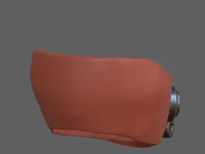 Gas mask helmet 3d model scifi Low-poly  Low-poly 3D model