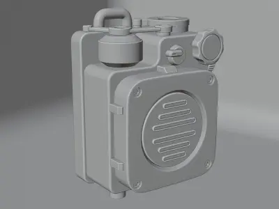Sci-Fi speaker muzen wild  3D model