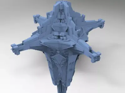 Colossal Mayan Tower 2 Low Polly 3D model