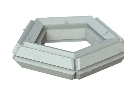 Sci Fi Object No 4266 Low Poly Low-poly 3D model
