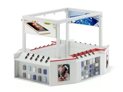 Phone Stall 3D Model 3D model