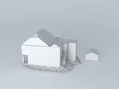 A Typical Residential and Business Building in Christiansted 3D model