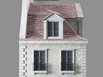 Paris apartment Low-poly 3D model