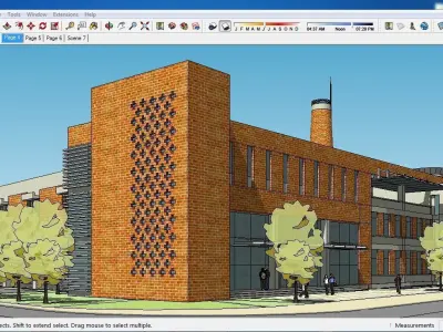 Sketchup Cultral Center E5 3D model