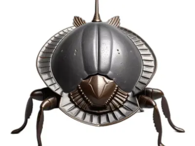 SciFi Armored Insect Creature Low-poly 3D model