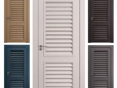 Interior doors blinds 03 3D model