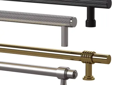 Furniture handle set by Meraki 3D model