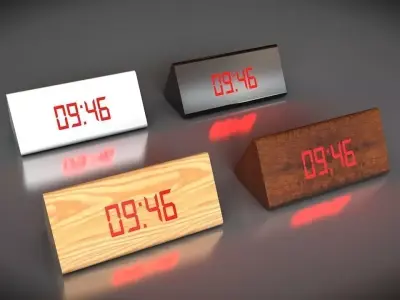 Alarm clock Free low-poly 3D model