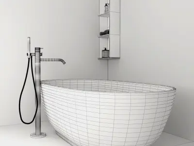 Bathroom furniture set Arcom eLy 3  3D model