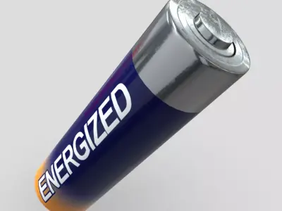 Battery AA Low-poly 3D model