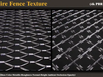 30 Wire Fence Texture Texture