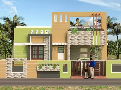 Modern Villa Small 001 3D model