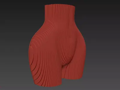 Parametric Female Body Wall Decor 3D model