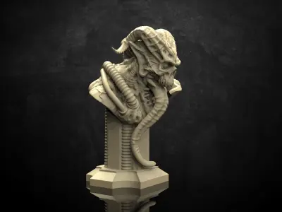 Cyber Incubus Bust 3D print model