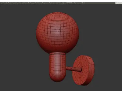 TWIG SCONCE Low-poly 3D model