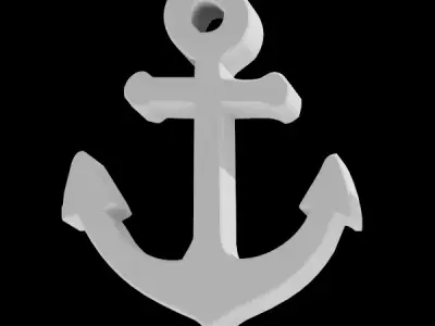 Ocean cruise ship voyage ui logo pack icon Low-poly 3D model