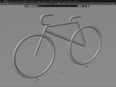 Bicycle Parking Bike 3D model