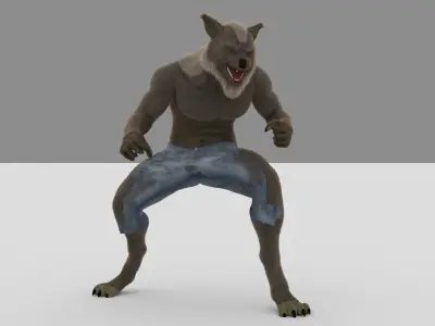 Lycan Omnivore Low-poly 3D model