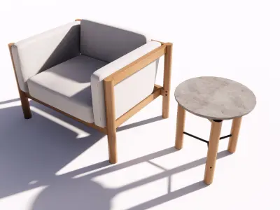 Neighbour Haven modular teak outdoor furniture 3d sketchup model 3D model