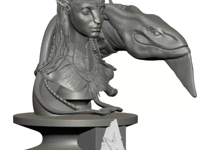 Neytiri Navi Bust 3D print model