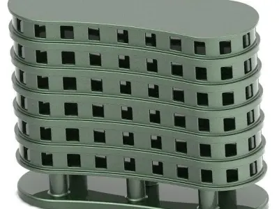 Elegant Multi Storey Building 3D print model