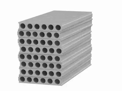 Stack Of Concrete Slabs 3D model