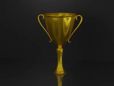 Goldcup Free low-poly 3D model