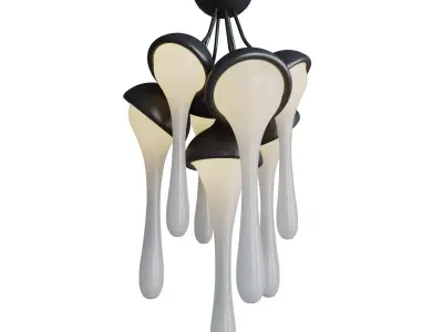 Chandelier Fluide Par Binome 3D model