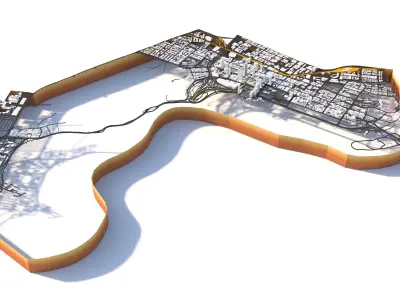 Perth City Australia 3D model
