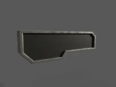 Bar Sign Aurabesh Low-poly 3D model