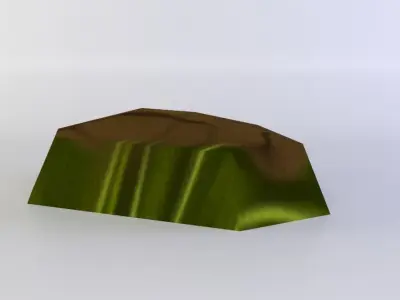 Stepping stone  Low-poly 3D model