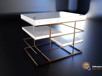 Side table Low-poly 3D model purchase