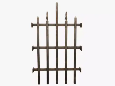 Medieval window Low-poly 3D model