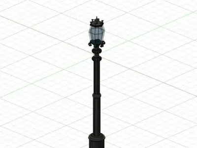 Old style street light for resin 3d-printing 3D print model