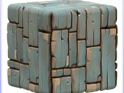 Stylized Stone Floor Seamless Texture Texture 7