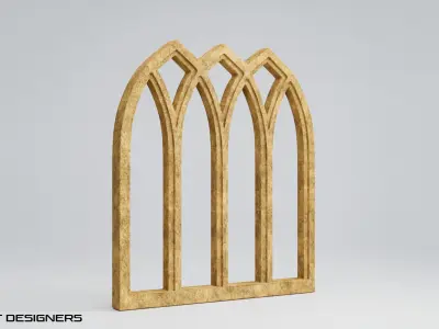 Gothic Window 3D model