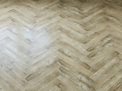 Quartz-vinyl tile of Alpine Floor Ultra ECO5-17 Honey oak 3D model