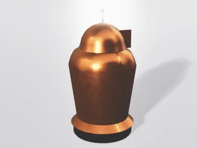 Hover Bot Low-poly 3D model