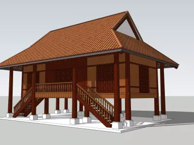 Nha san 3D model