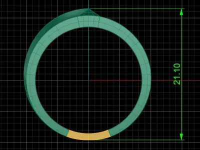 Jewelry ring 458 3D print model