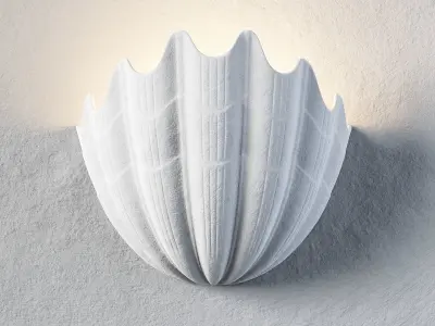 Plaster Shell Uplighter by Rose Uniacke 3D model