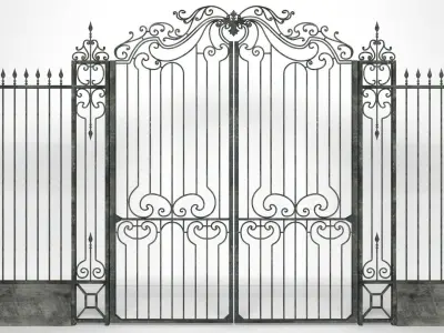 Classic Iron Gate 3D model