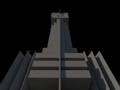 Francisco Salamone Public Building Low-poly 3D model