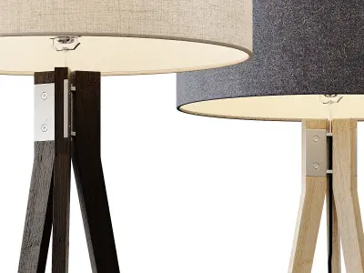 Folk Tripod Floor Lamp 3D model