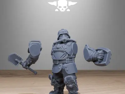 GrimGuard Armored Mutants 3D print model