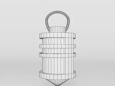Modern Hanging Lamp Low Poly 3D Model Low-poly 3D model