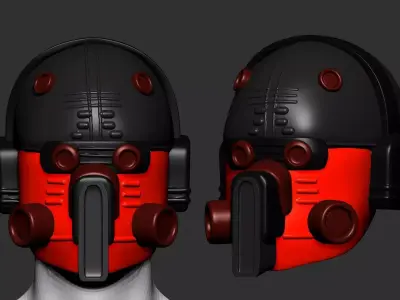 helmet high poly sculpt 3d printable  3D model 127